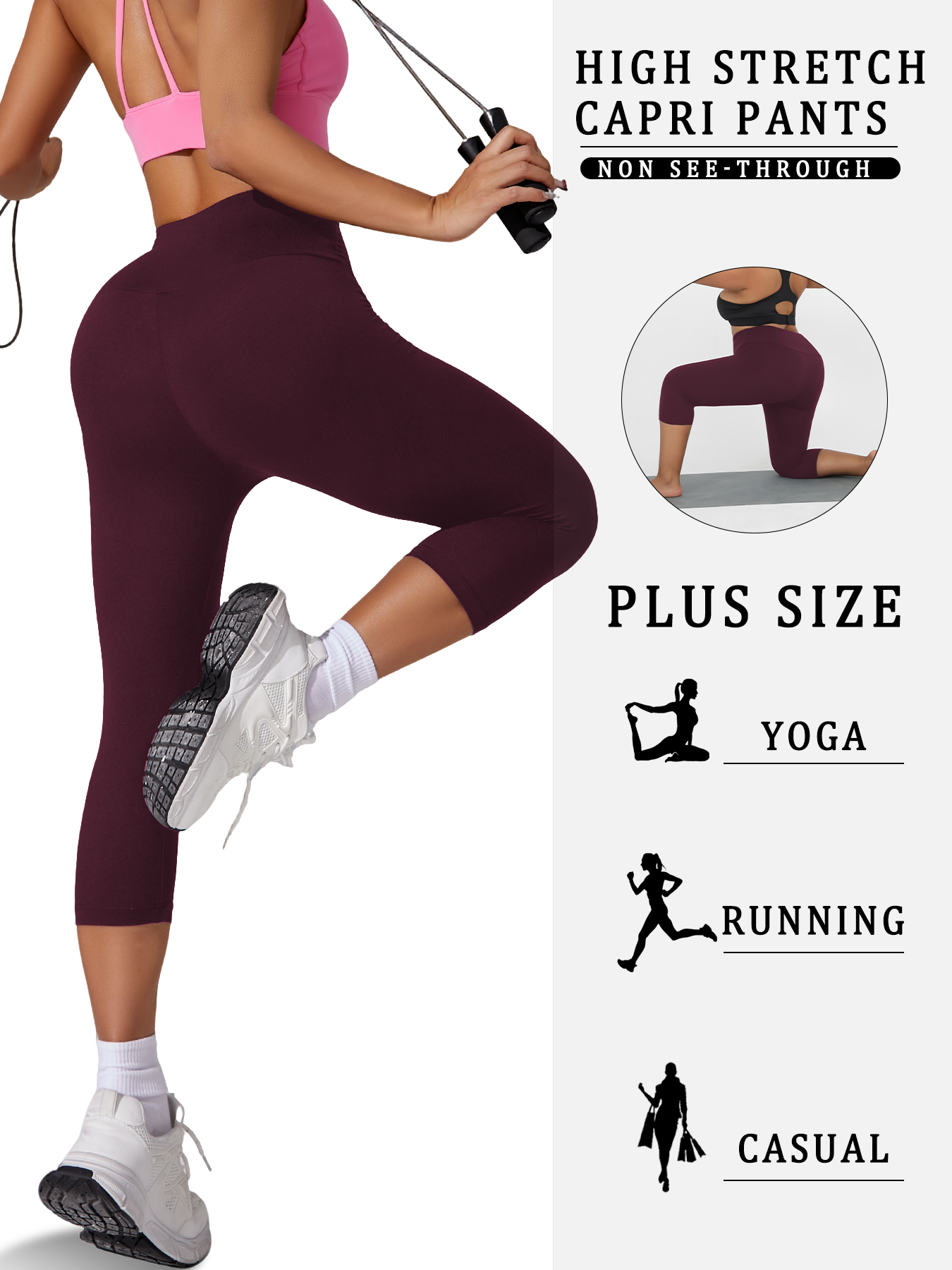 Plus Size Women's High Waisted - Pilates Yoga Leggings recensione e prezzo