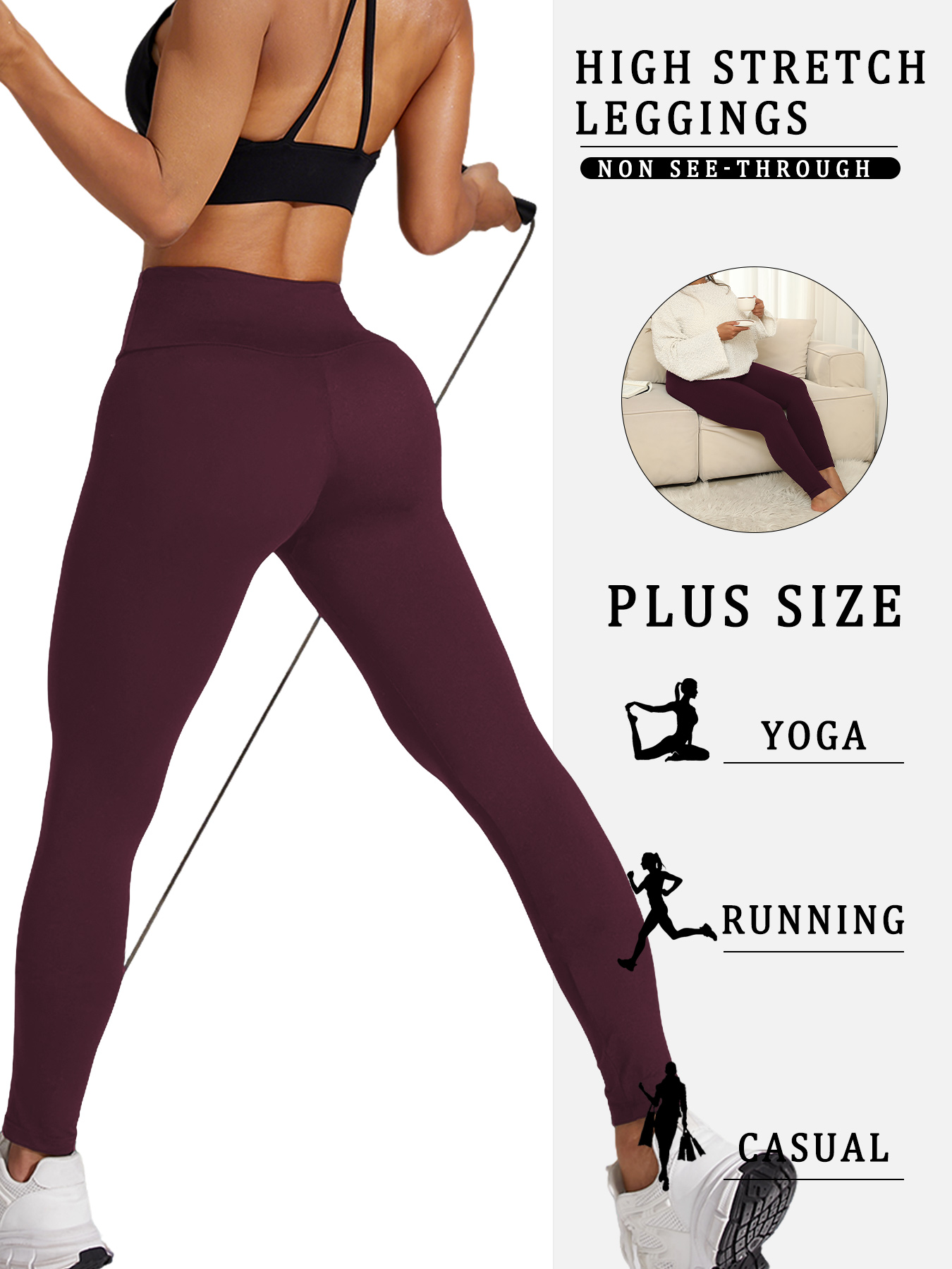 2 pack plus size Women's High  - Pilates Yoga Leggings recensione e prezzo