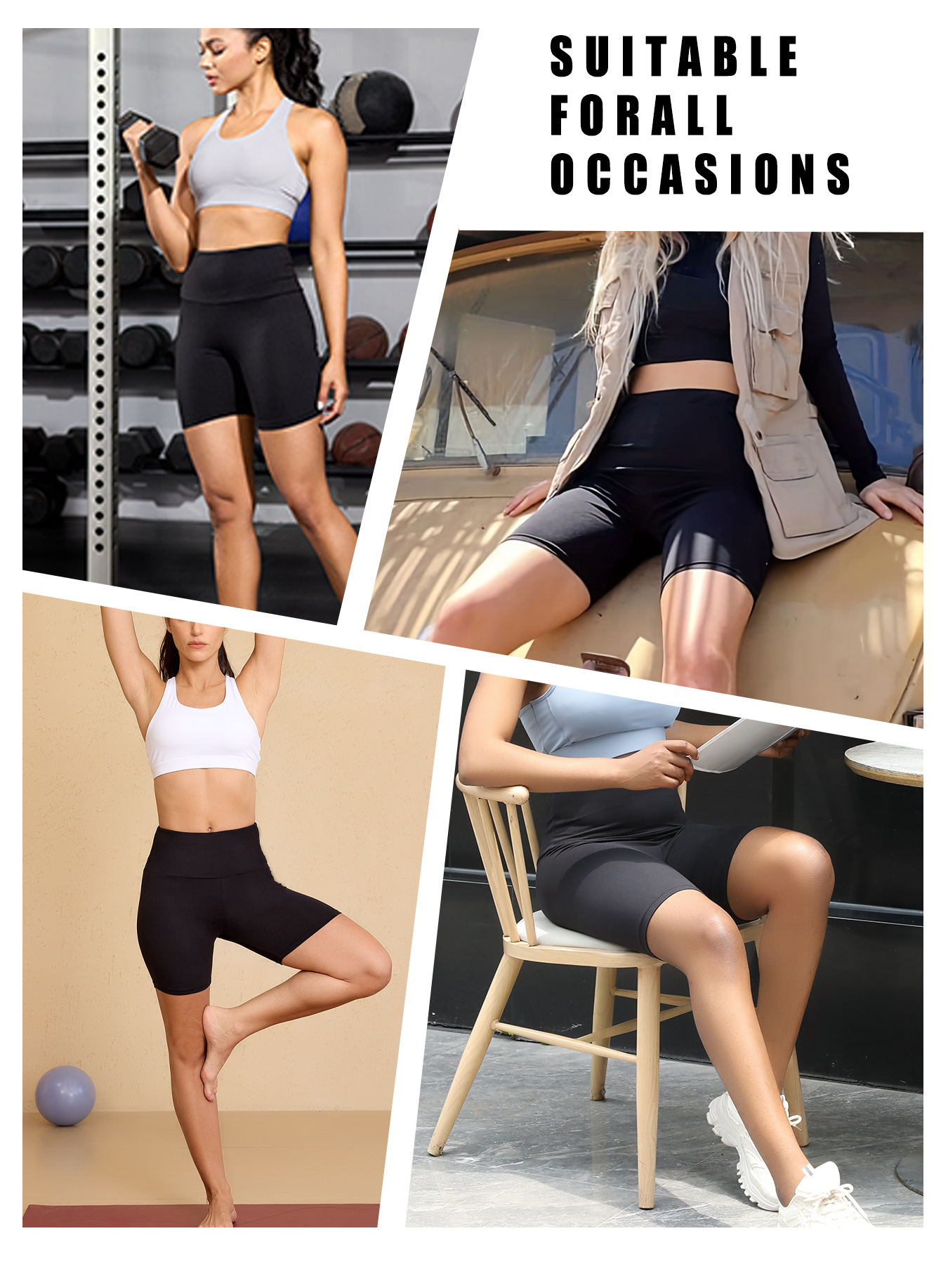 Plus Size Biker shorts for Wom - Pilates Yoga Leggings recensione e prezzo