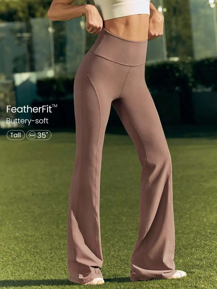 Ultra Long Flare Leggings For  - Pilates Yoga Leggings recensione e prezzo